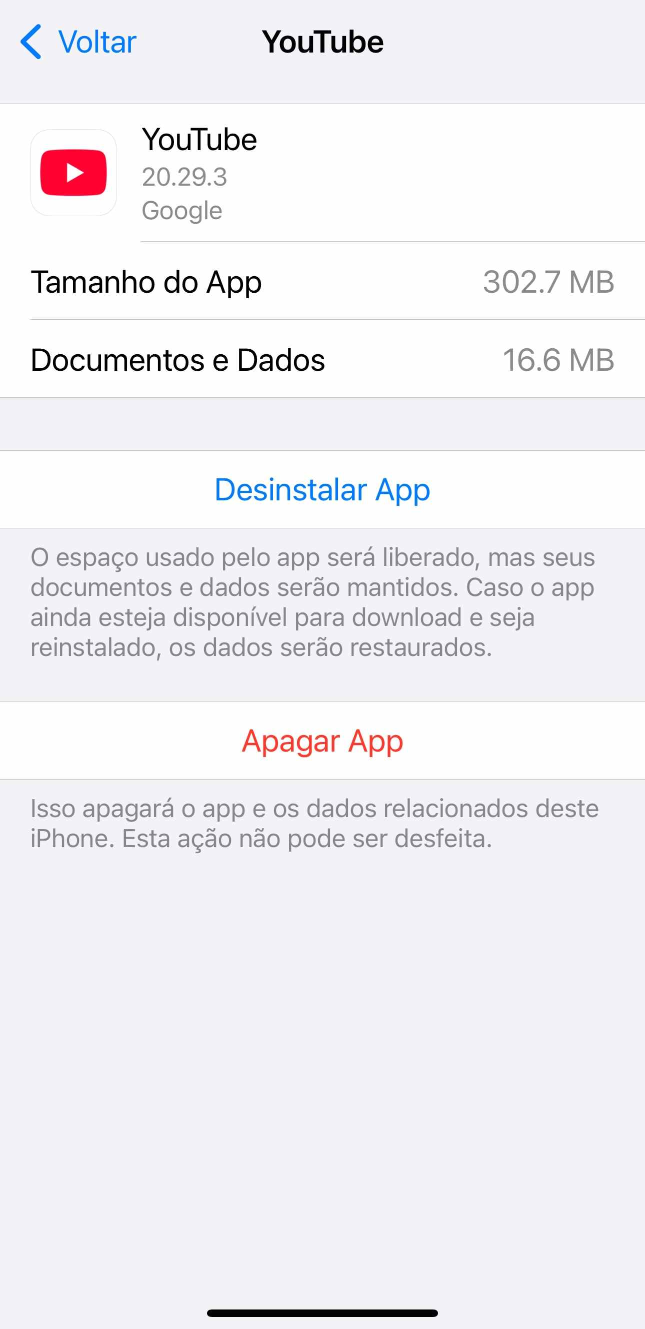 Desinstalar apps no iPhone