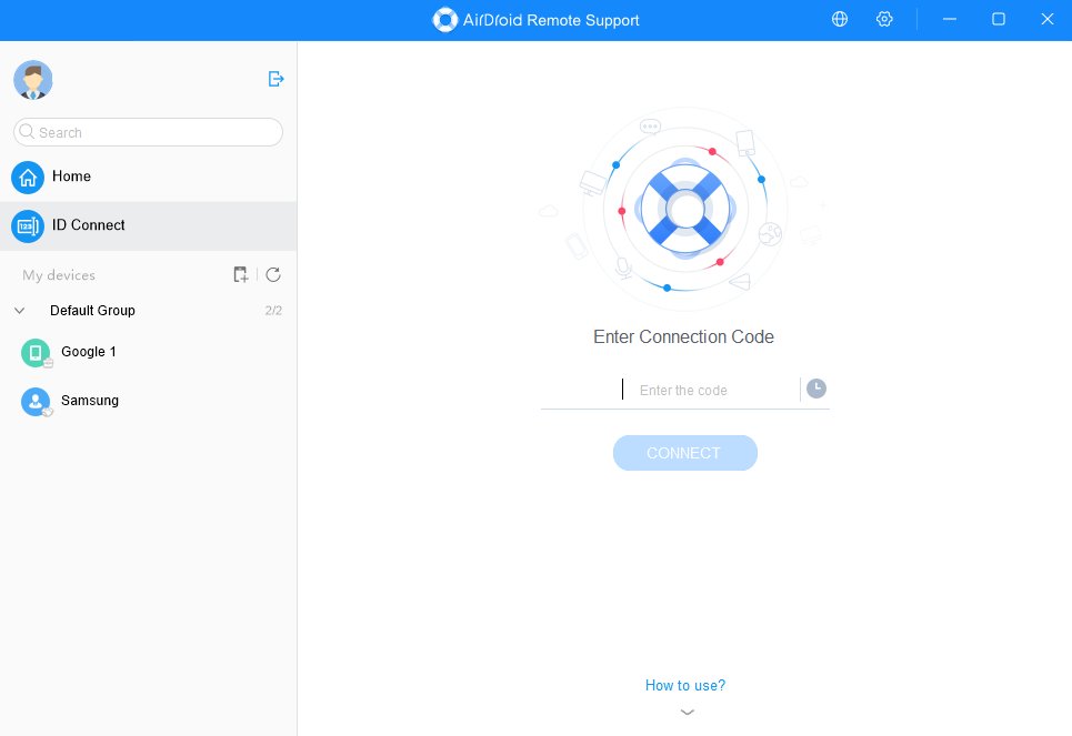 AirDroid Remote Support ID Connection
