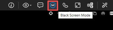 black screen mode