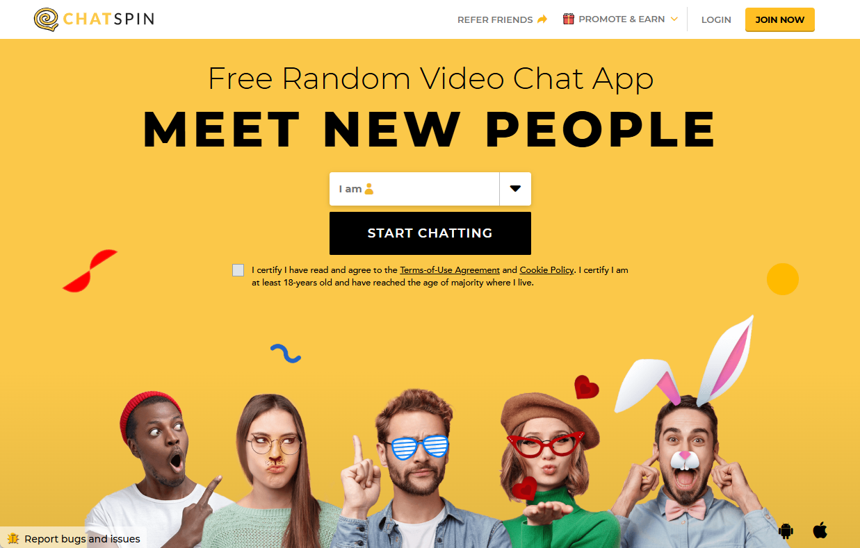 chatspin 1 on 1 video call