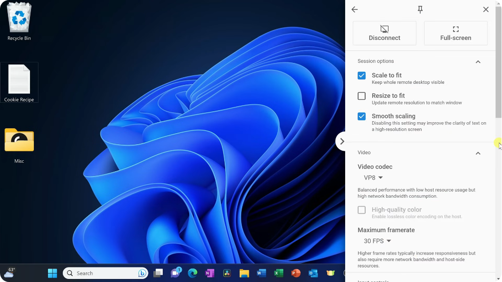 using Chrome Remote Desktop
