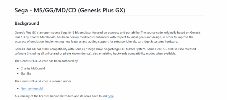 Genesis Plus GX
