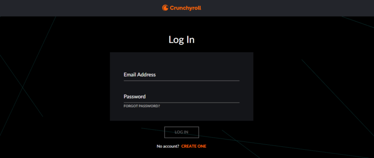 Log into Crunchyroll