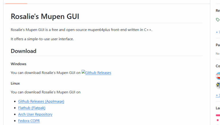 Rosalie's Mupen GUI