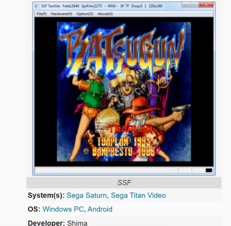 SSF emulator