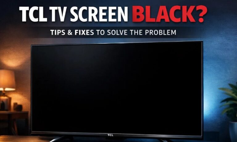 TCL TV screen black