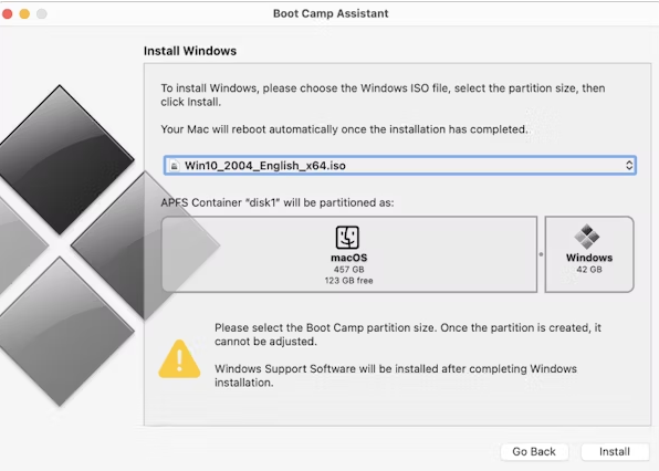 a Windows installation disk or ISO file