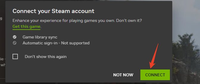 connect your steam account