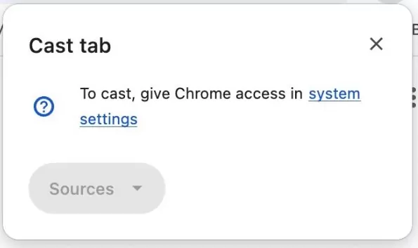 give chrome access