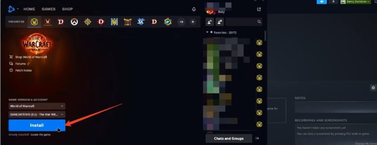 Install World of Warcraft