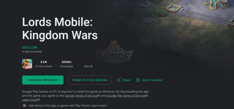 lords mobile on google play games