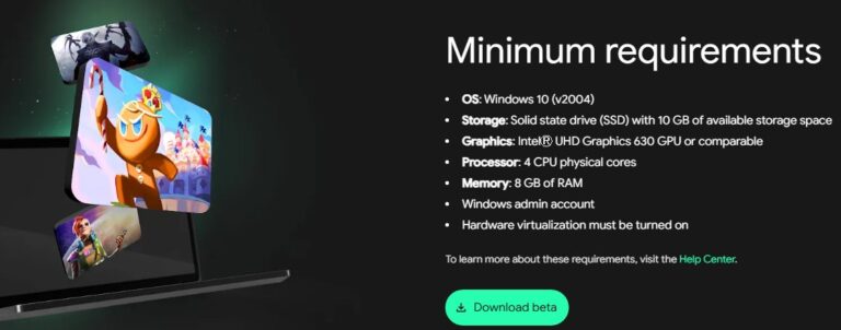 minimum requirenments