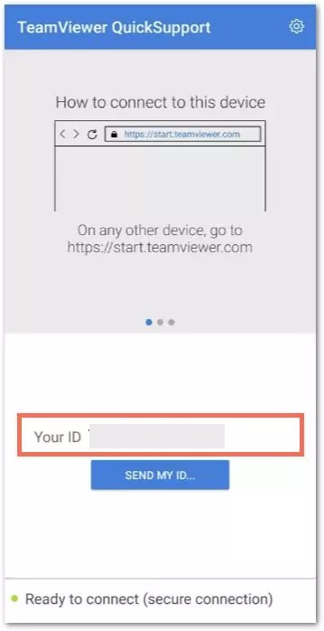 TeamViewer connecting