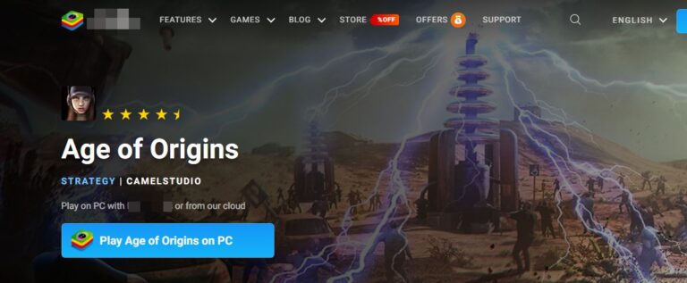 play age of origins with emulator