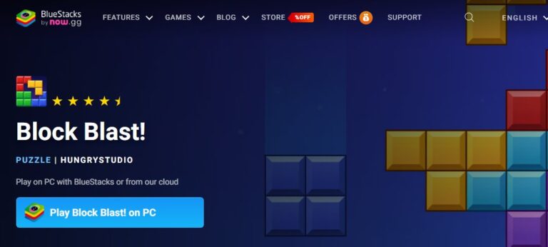 play block blast with emulator