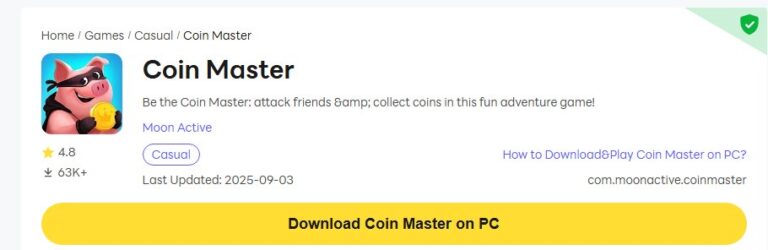 play coin master on pc