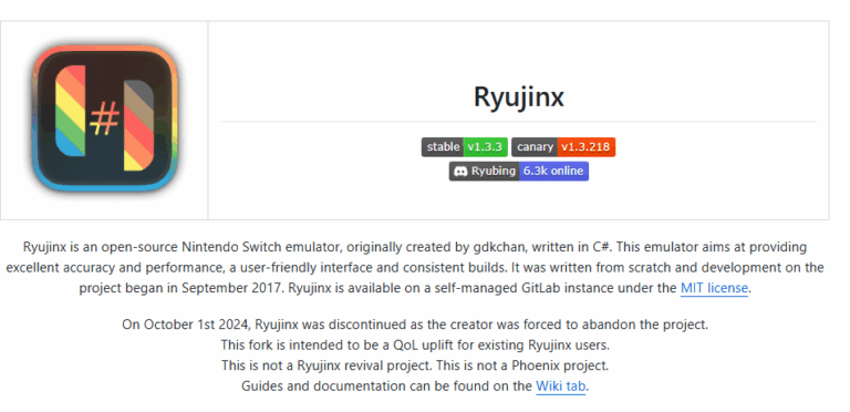 ryujinx（ryubing）emulator