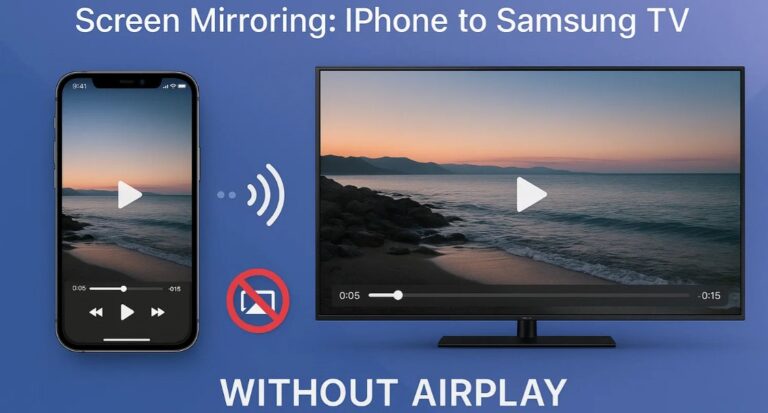screen mirroring iphone to samsung tv without airplay