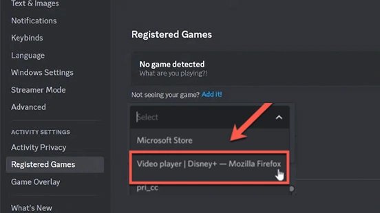 set up screen sharing in discord