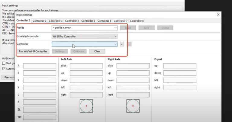 setup controller