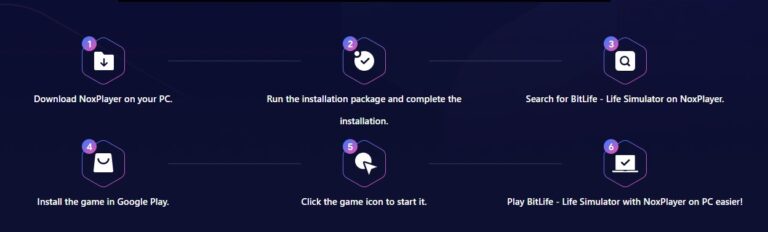 steps to play bitlife with emulator