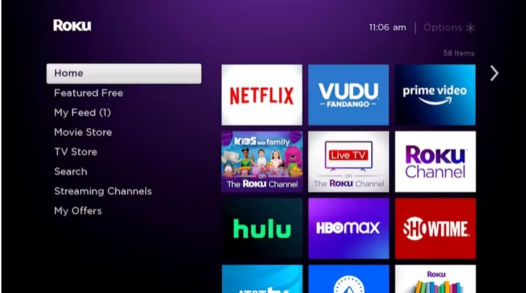 interface of Roku