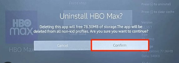 Uninstall and Reinstall hbo max