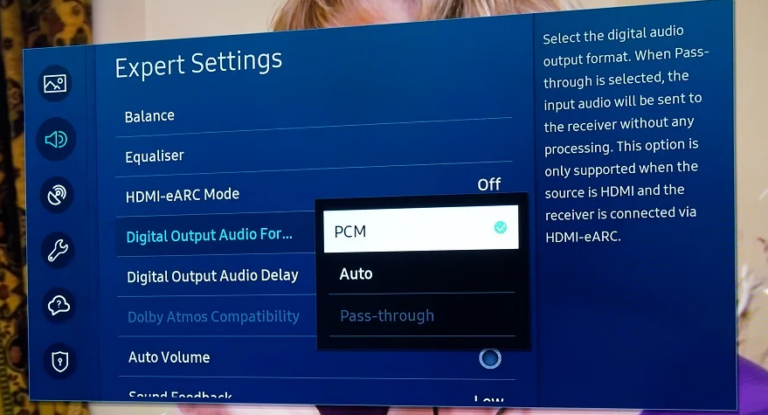 Verify the Audio Output Format