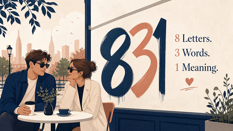 831 means I love you