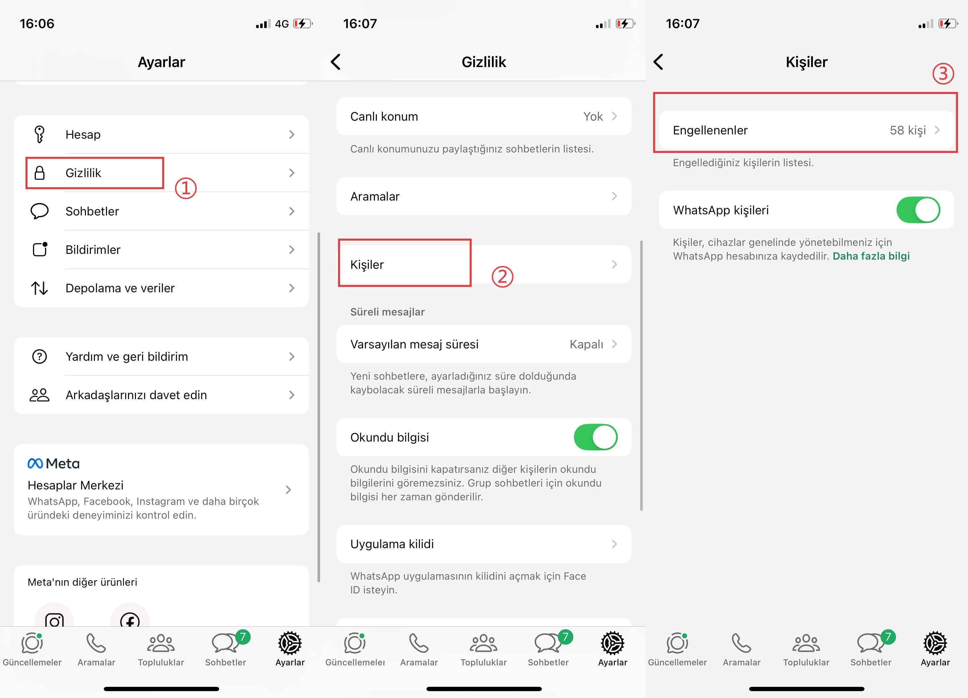 WhatsApp'ta başkalarıyla canlı konumunuzu paylaşmadığınızdan emin olun