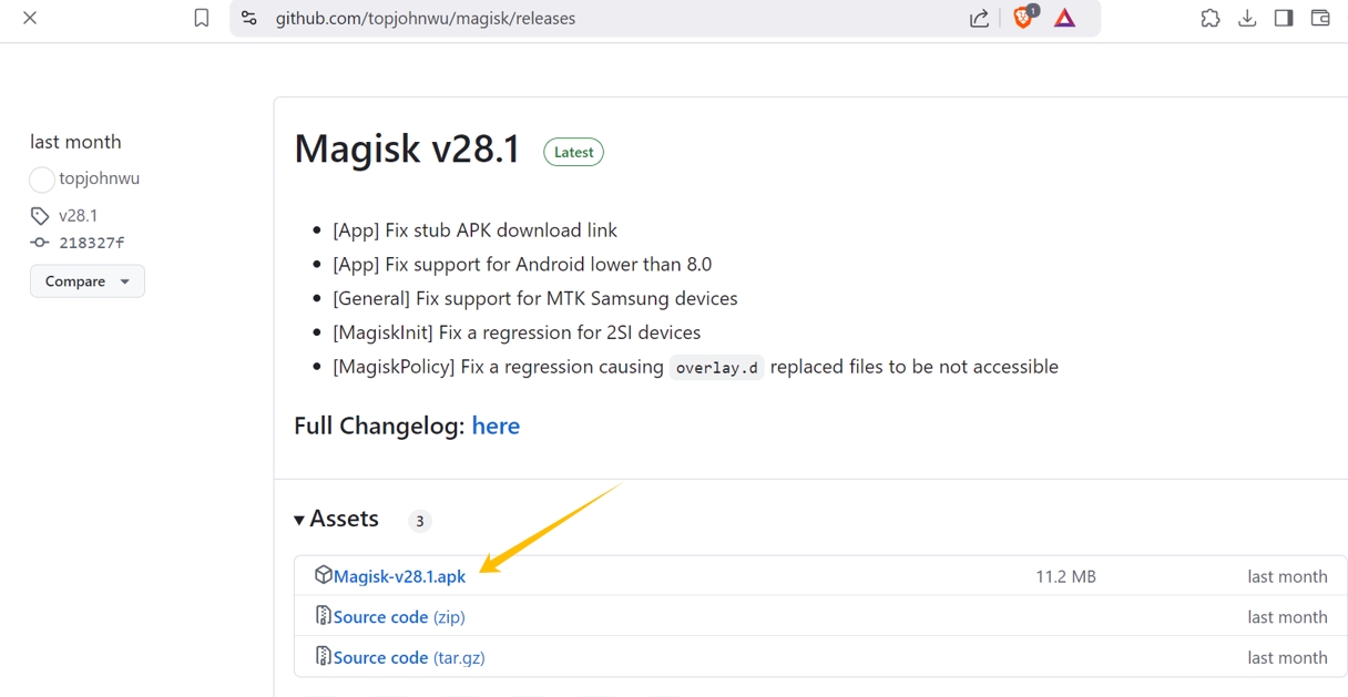 3.2 Find and download Magisk