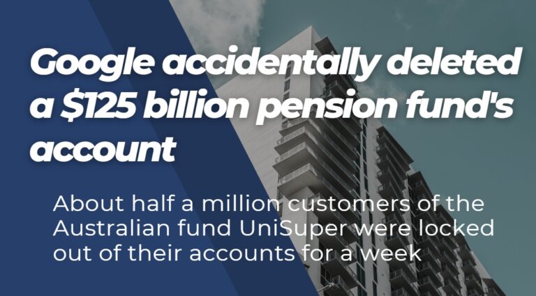 the incident with the Australian company Unisuper