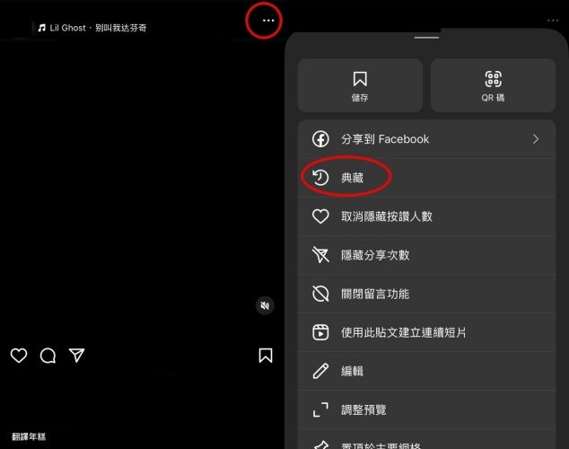 典藏單則IG貼文