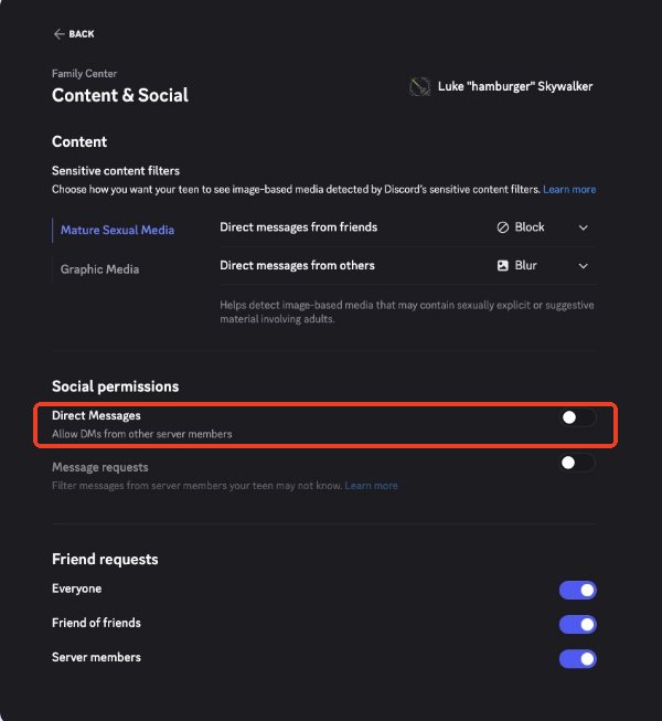 調整伺服器私人訊息