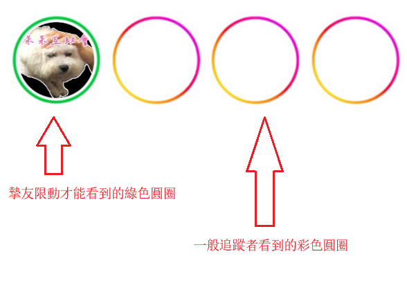 摯友看到的綠色圓圈