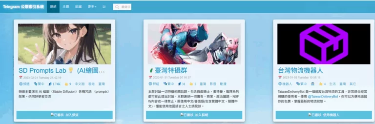 Telegram目錄網站