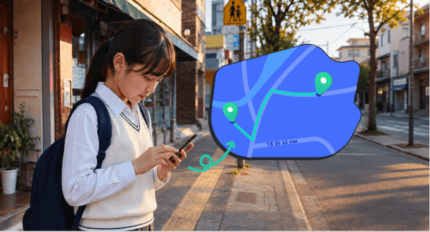 孩子課後補習班路線安全