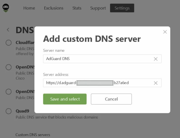 色情攔截器AdGuard DNS