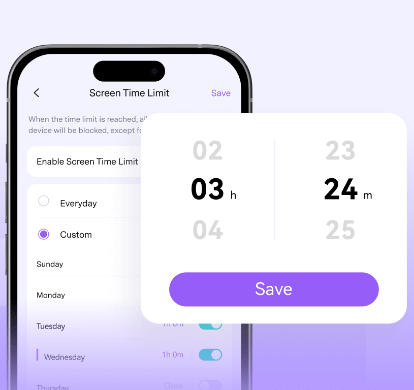 FamiSafe 螢幕時間管理設定