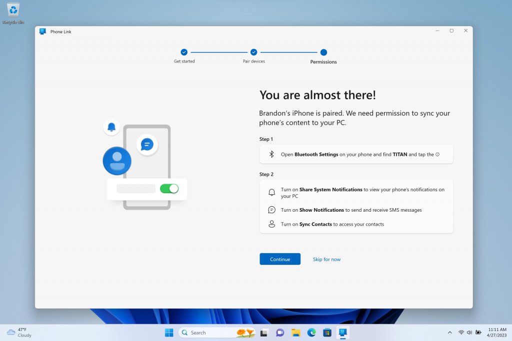 根據頁面提示繼續操作