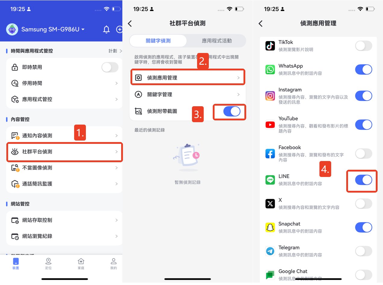 LINE 監控 - 關鍵字偵測