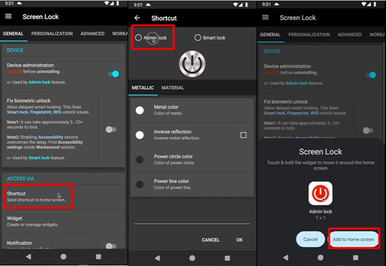 選擇「管理員鎖定」
