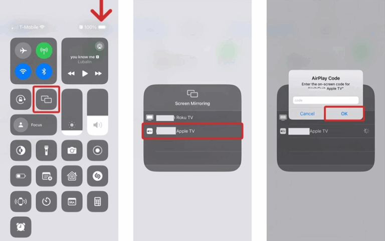 螢幕鏡像輸出到Apple TV