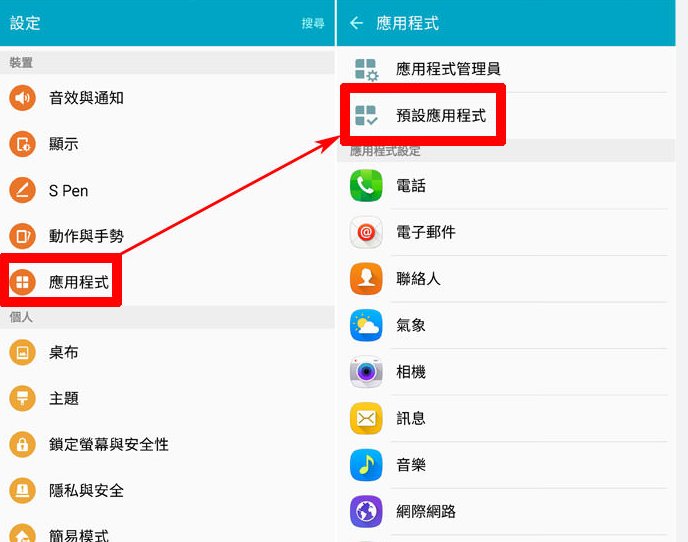 預設的簡訊App