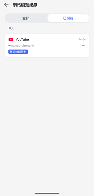 已攔截的網站