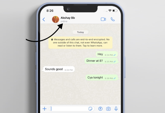 WhatsApp在缐狀態判斷