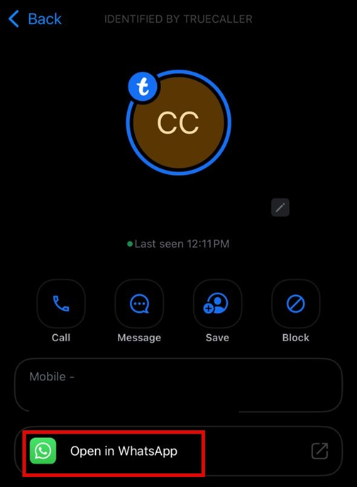WhatsApp不加聯絡人傳訊息